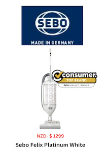 Domestic Vacuum Cleaners: Sebo Felix1 White/Silver
