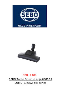 Our Sebo Range Of Vacuum Cleaners: Sebo Turbo Head Large