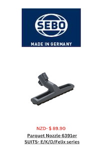 Our Sebo Range Of Vacuum Cleaners: Sebo Standard Parquet