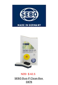 Sebo DUO-P Carpet Cleaning Powder Clean Box