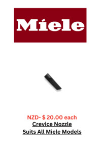 Attachments Belts Cables: Miele Crevice Tool  Suits All Models