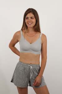 Breastfeeding Maternity Bras Nz: Lace Seamfree Nursing Bra - Ice