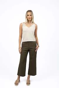 Bottoms: Humidity Margot Drill Pant