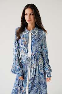 Yo Yo Dress - Blue Paisley