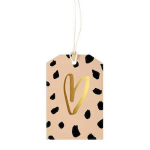 Stationery: Leopard Heart Gift Tag