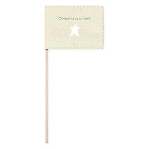 Stationery: Cream Paper Flag - Congratulations