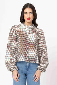 Tops: Valentina Blouse - Mint Chocolate