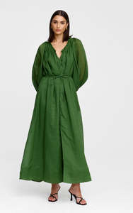 Dresses: Kinney Claudia Dress - Sage