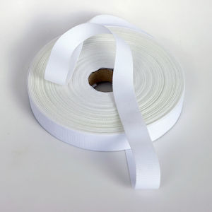 sewing supplies: 25mm White Nylon Webbing