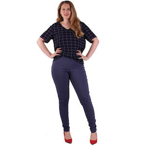 Ashley Top - Navy Check