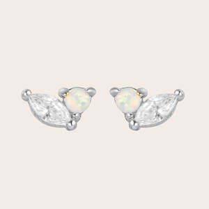 FREE Leaf Studs - Silver