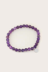 Crown Chakra Bracelet Silver