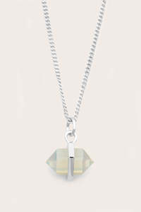 Opal: Intuition Intention Necklace - Silver