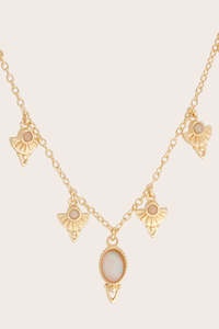 Opal: Be The Light Droplet Necklace - Gold