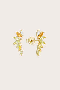 Best Sellers: Radiant Climber Earrings - Gold
