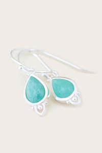 Chakra: Throat Chakra Earrings Silver