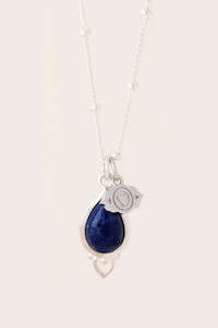 Sodalite: Third Eye Chakra Necklace Silver