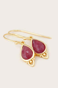 Root Chakra Earrings Gold