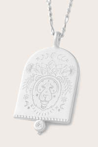 New Zodiac Necklaces: Leo Zodiac Necklace - Silver