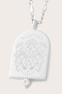 Gemini Zodiac Necklace - Silver