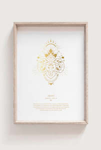 Zodiac Prints: Aries Zodiac Print