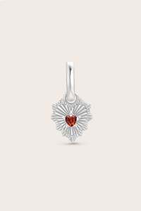 Crystal Jewellery: You Are Loved Charm - Silver