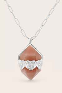 Crystal Necklaces: Aroha Necklace - Silver