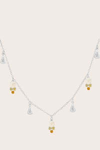 Crystal Necklaces: Dawn Necklace - Silver