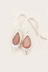 Sacral Chakra Earrings Silver