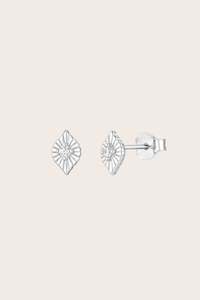 Stud Earrings: True Sight Studs - Silver