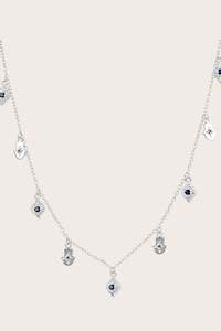 Crystal Necklaces: Divine Protection Necklace - Silver