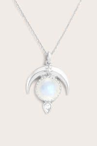 Moonstone Jewellery: Moonstone Dare to Dream Necklace - Silver