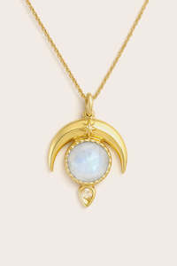 Moonstone Dare to Dream Necklace - Gold