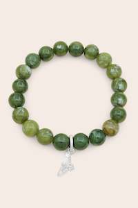 Green Aventurine: Soar Bracelet - Silver