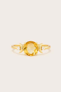 Citrine Jewellery: Citrine Dare to Dream Ring - Gold