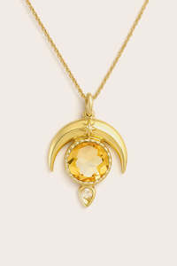 Citrine Dare to Dream Necklace - Gold