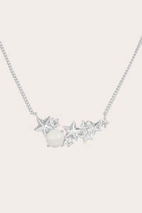 Guiding Lights of Matariki Necklace - Silver