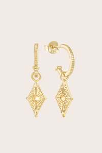 Gold Jewellery: North Star Hoops - Gold