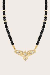 Soar Beaded Necklace - Gold