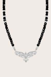 Soar Beaded Necklace - Silver