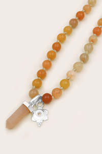 Sacral Mala Necklace - Silver