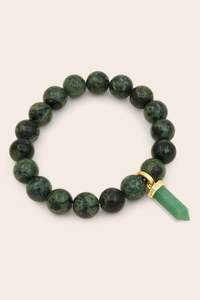 Jasper Strength Bracelet - Gold