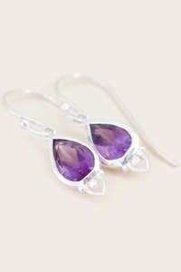 Crown Chakra Earrings Silver