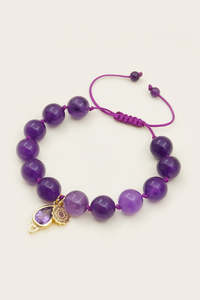 Crown Chakra Mala Bracelet - Gold