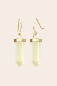 Citrine Inner Power Earrings – Gold