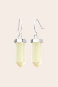 Citrine Jewellery: Citrine Inner Power Earrings – Silver