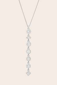 Seven Chakras Necklace Silver