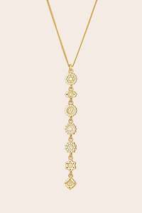 Seven Chakras Necklace Gold