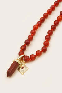 Gold Necklace: Root Chakra Mala Necklace - Gold