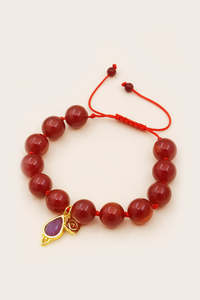 Root Chakra Mala Bracelet - Gold